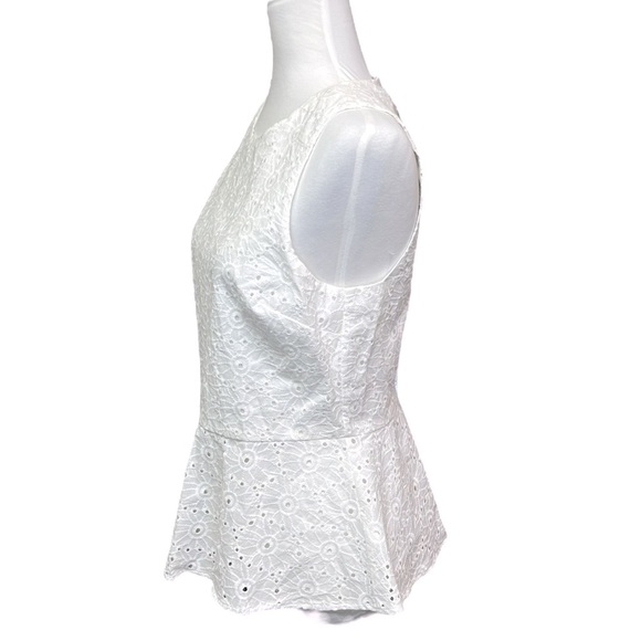 Michael Kors Eyelet Peplum Blouse - Picture 2 of 5